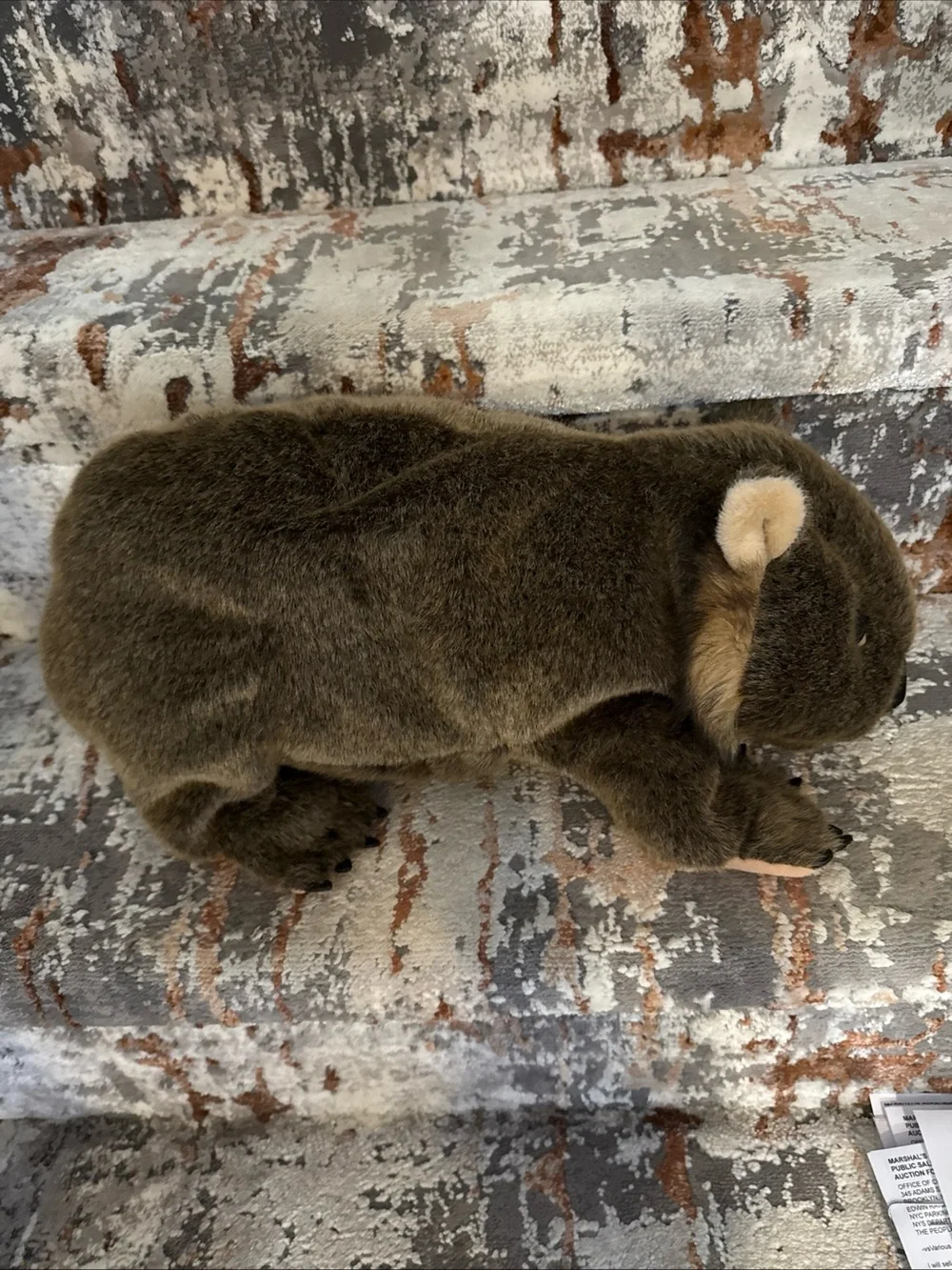 Plush Brown Wombat Pet Toy - Soft Small Animal Plush